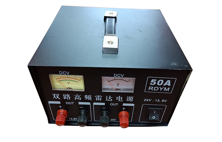 High frequency radar power supply, 24V, 50a, 13.8V dual output
